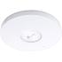 TP-Link EAP613 AX1800 Ceiling Mount Wi-Fi 6 Access Point, 1x Gigabit Ethernet (RJ-45) Port, Internal Omni Antenna, 5 GHz Up to 1201 Mbps & 2.4 GHz Up to 574 Mbps, Self-Healing, Single Pack, White
